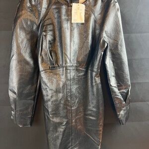 ASOS - faux leather stylish dress